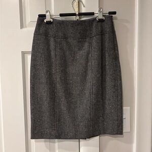 Banana Republic Gray Wool Skirt